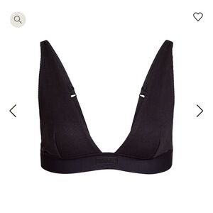 Skims Cotton Rib Plunge Bralette